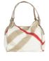 Mega Check, &pound;110, Handbags, Beige/Red, Leather/Nylon (Polymer), Front view